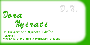 dora nyirati business card